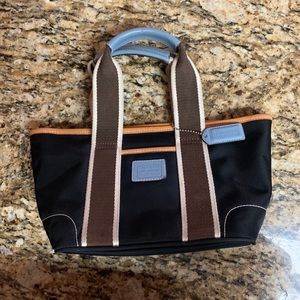 COACH MINI  LEATHER/NYLON TOTE
